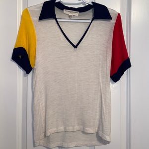 Color Block Collard Tee